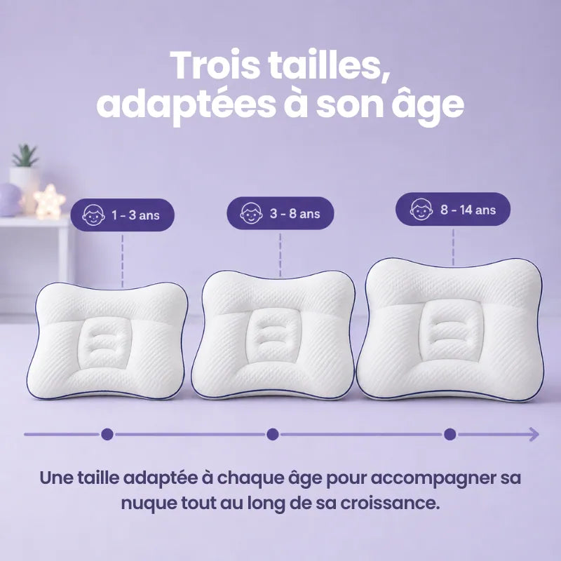 L'oreiller ergonomique pour enfant